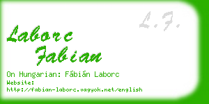 laborc fabian business card